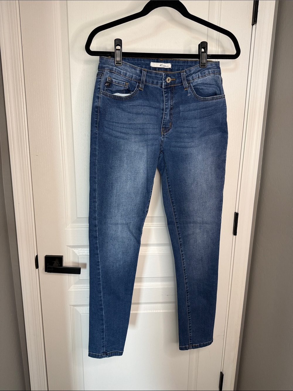 KanCan Dark Blue Skinny Jeans with Subtle Fade